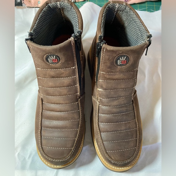 King Welt Boots Ultra Flex 6” Double Zipper Leather - Picture 3 of 6